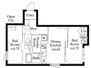 エクサム三軒茶屋IV【3階】の間取り
