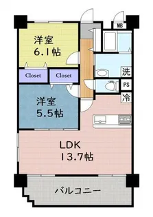 アークアベニュー光の森【2階】の間取り