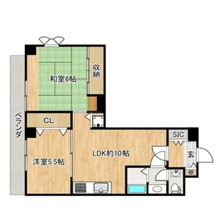 コスモリード蓮沼【6階】の間取り