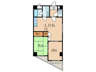 ファミール 武庫之荘【1階】の間取り