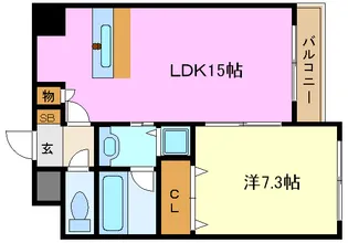 愛知県名古屋市東区泉3【マンション】の間取り