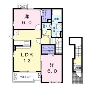 アンシャンテ III【2階】の間取り