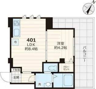 Rapport H&S【3階】の間取り