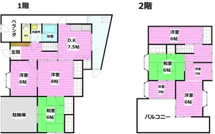 広島県広島市南区堀越3【一戸建】の間取り