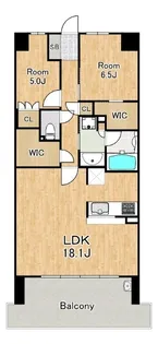 大阪ベイレジデンス【7階】の間取り