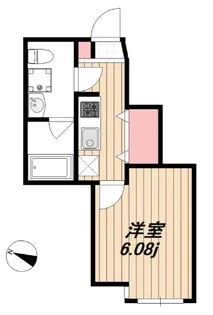 BHテラス東中野【1階】の間取り