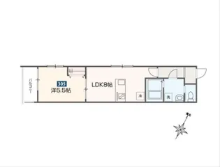 東京都福生市大字福生【アパート】の間取り