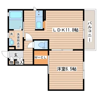 メゾン・ボアジュイール【1階】の間取り