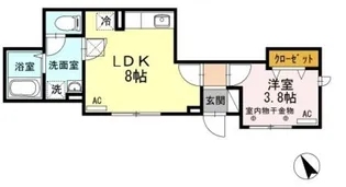 アーバンライフ岩淵【1階】の間取り