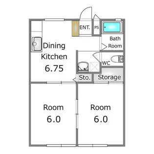 ラ・フォーレ郷間A【1階】の間取り