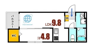アドバンス矢野西A棟【1階】の間取り