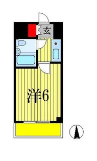 カスタリア船橋【8階】の間取り