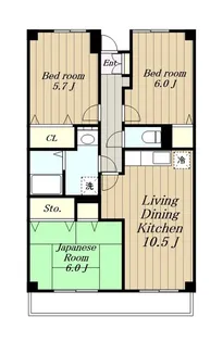 ライブ・セトウルK【2階】の間取り