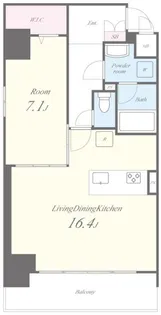 VOLGA BLDG アドグリシーヌ 竜泉【12階】の間取り