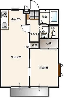 ハイムひまわりB棟【2階】の間取り
