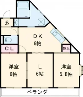 センチュリー重原【2階】の間取り