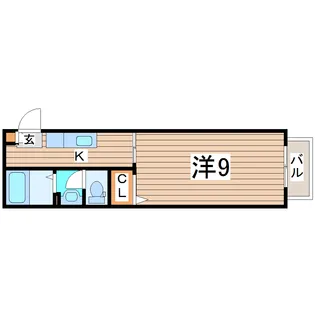 スプリングフィールド宮町【2階】の間取り