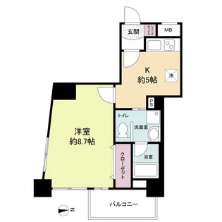 willDo南森町【10階】の間取り