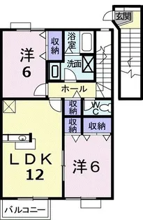 アビタシオンII【2階】の間取り