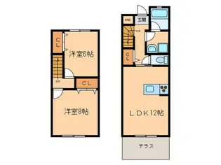 愛知県豊田市浄水町伊保原【一戸建】の間取り
