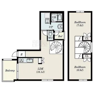 北海道札幌市北区北二十四条西16【マンション】の間取り
