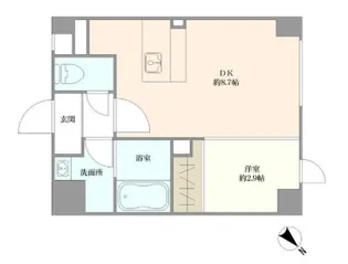 グリチネ石名坂【1階】の間取り