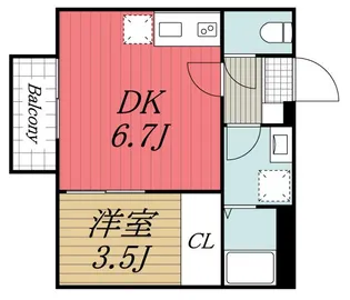 千葉県千葉市中央区椿森3【アパート】の間取り