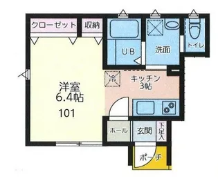 Rose Vivreオヤマ【1階】の間取り