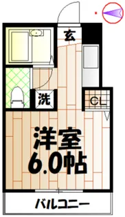 東京都中野区若宮3【マンション】の間取り