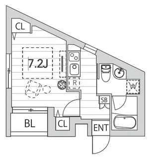 GranDuo東中野【2階】の間取り