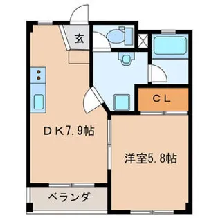 ワンピース【4階】の間取り