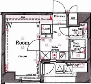 セジョリ横浜みなとみらい【11階】の間取り