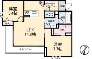 Lafite(ラフィット)【2階】の間取り