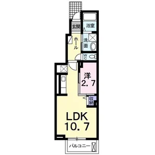 フローリッシュ【1階】の間取り