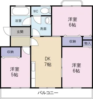 橋川マンション2【1階】の間取り