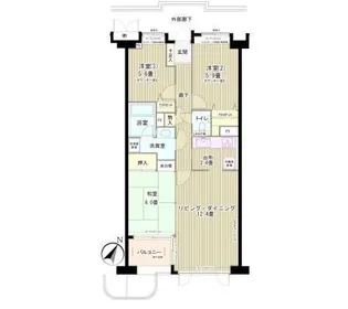 東京都目黒区目黒4【マンション】の間取り