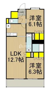 東京都昭島市中神町【マンション】の間取り