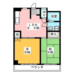 ガーデンヒルズ【1階】の間取り
