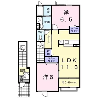 フォルテシモ【2階】の間取り
