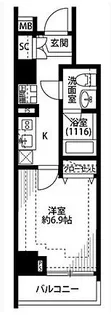 プレール・ドゥーク新宿下落合【9階】の間取り