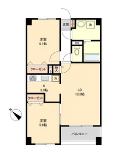 神奈川県横浜市青葉区しらとり台【マンション】の間取り