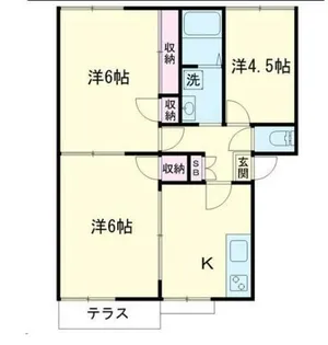 タウニィ長谷川【2階】の間取り