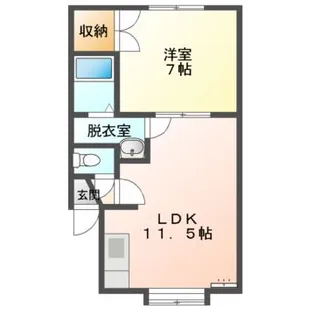 Mハイツ東町1【1階】の間取り