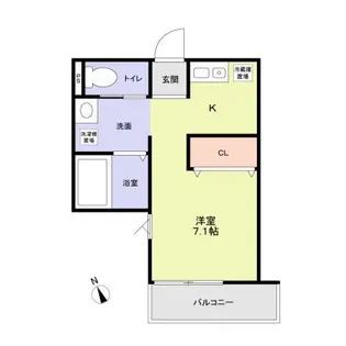 クロレ新検見川【1階】の間取り