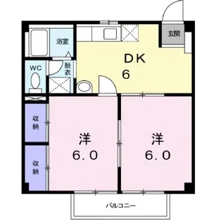 ニューシティ コスモス【1階】の間取り