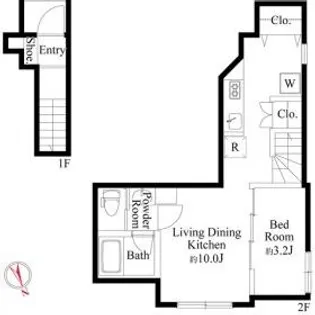 ウッドクレスト羽田レジデンス【2階】の間取り