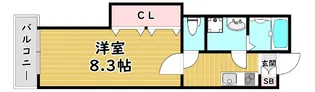 クレア大和田【1階】の間取り