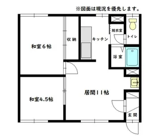 グリーンハイツ神楽【1階】の間取り