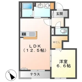 ESPELIA HILLS【1階】の間取り