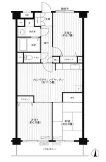 エクセラン新城【1階】の間取り